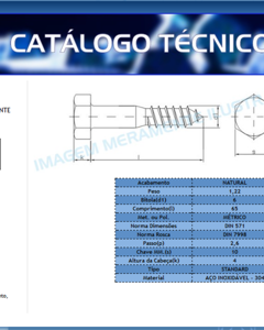 Hexagon head wood screw M6x65 DIN 571 SST